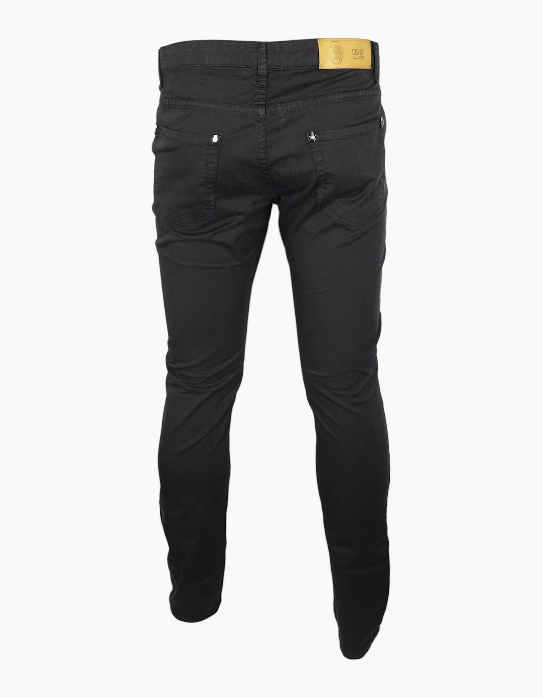 Cotton Slim Fit Black Chino