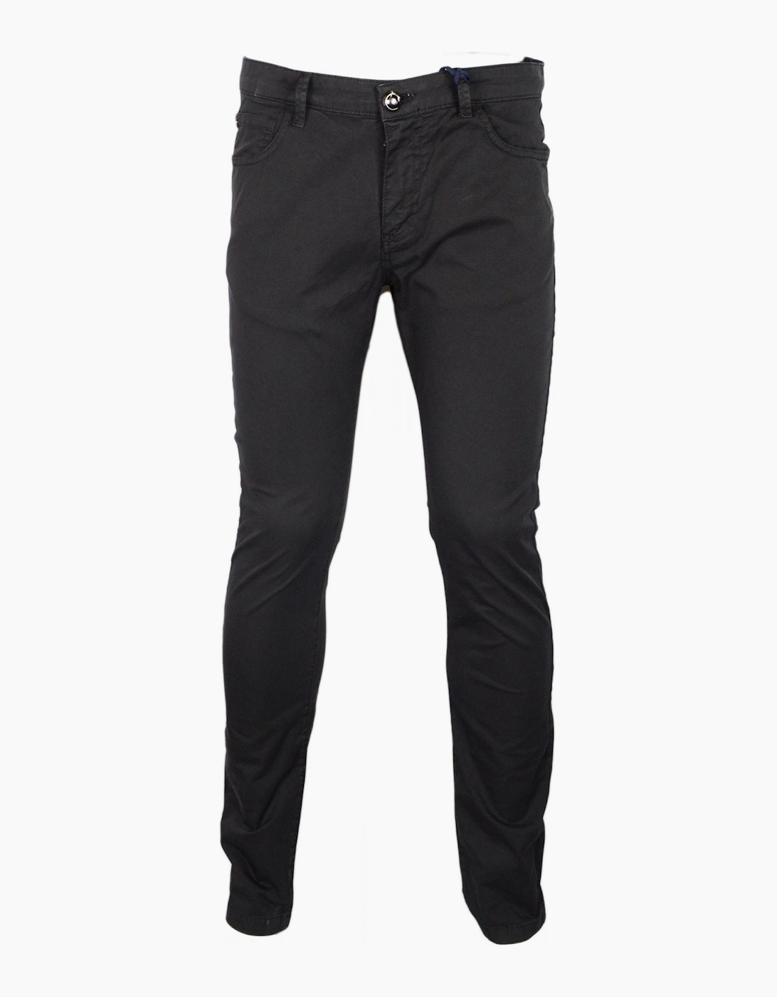 Cotton Slim Fit Black Chino