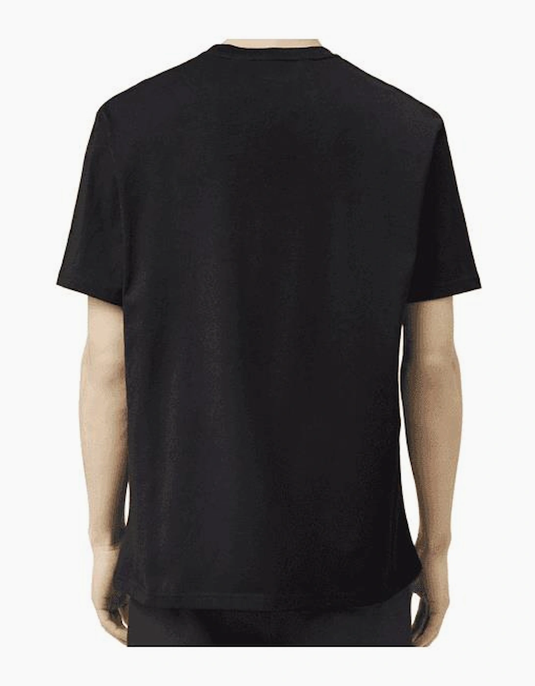 Foulard Cotton Leopard Graphic Black T-Shirt