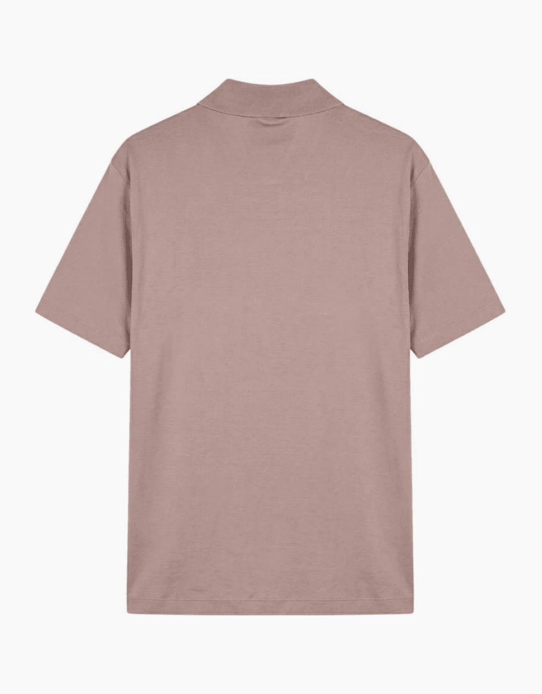 Embroided Logo Viscose Soft Touch Salmon Pink Polo Shirt