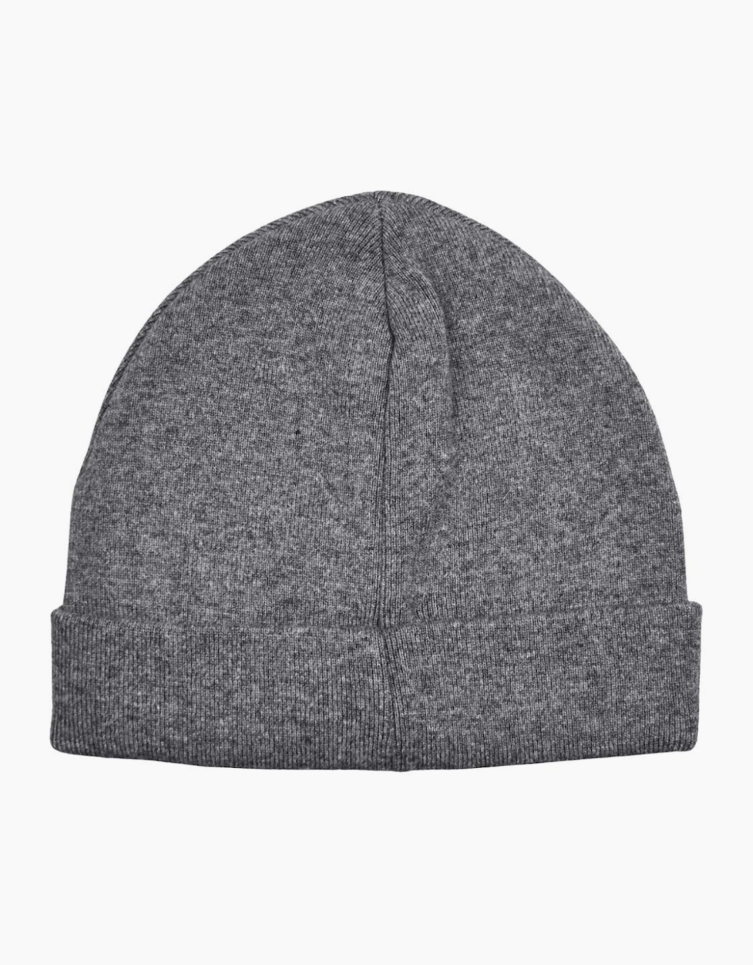 Patch Logo Grey Beanie Hat