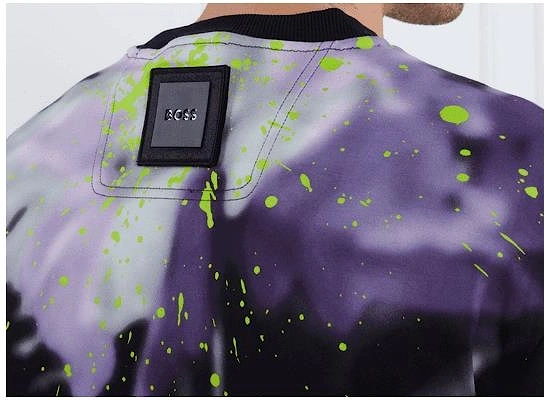 Salbo Lotus Print Black Sweatshirt