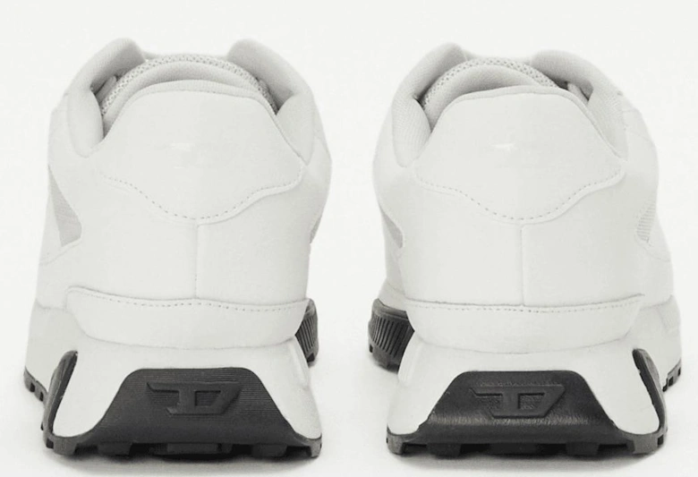 Tame Laced Up White Racer Trainers