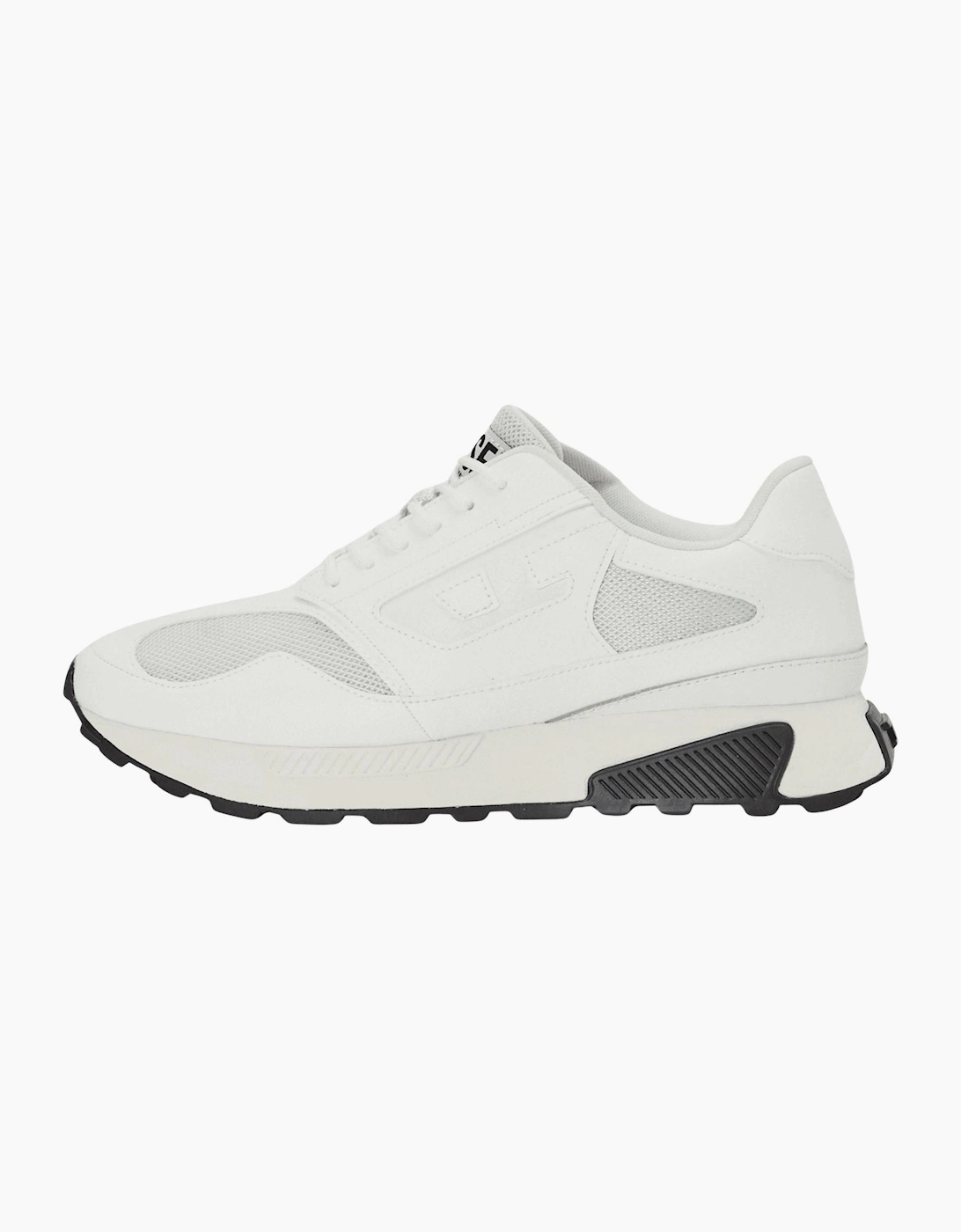 Tame Laced Up White Racer Trainers