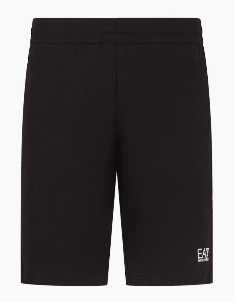 Core Id Black/White Cotton Shorts