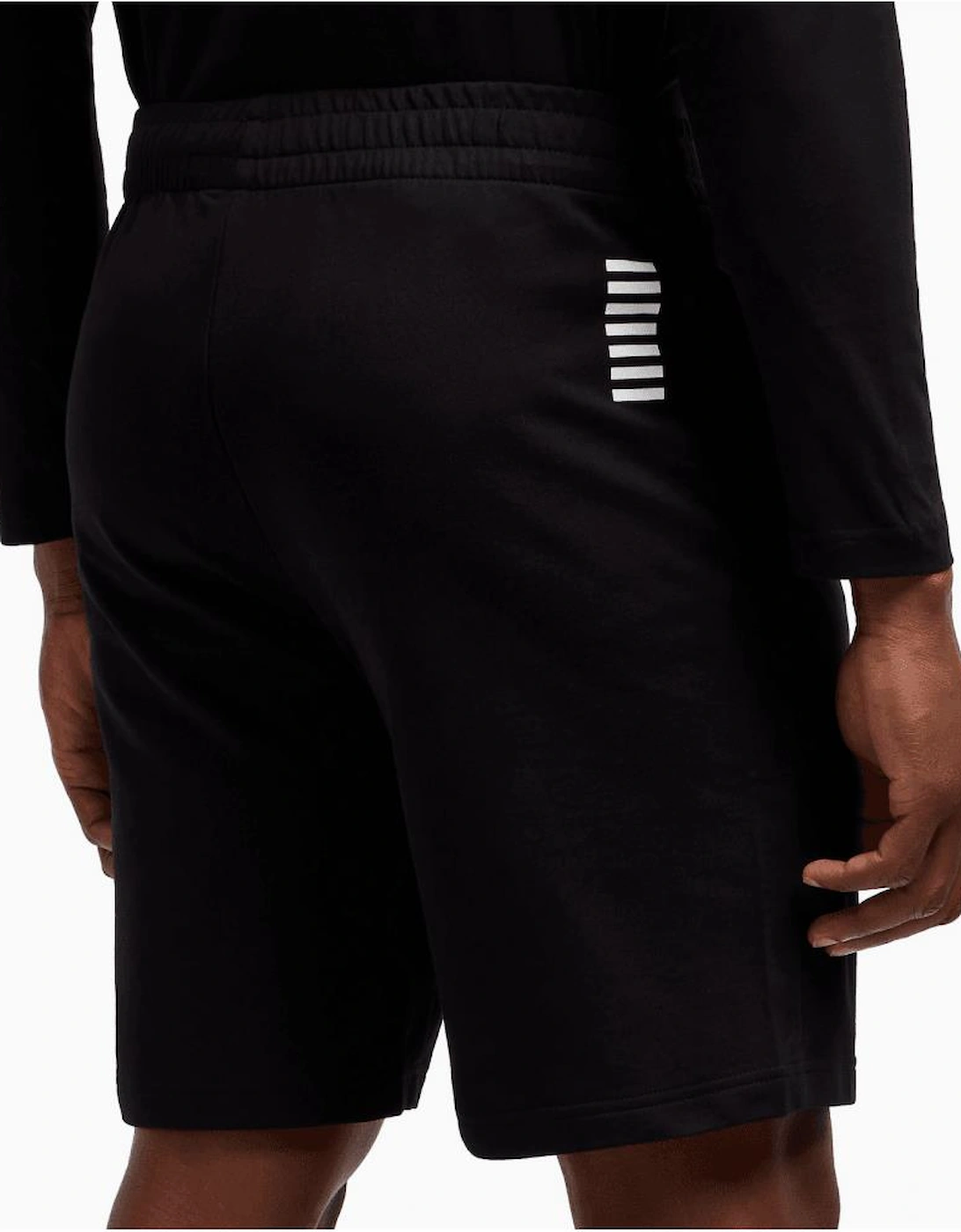 Core Id Black/White Cotton Shorts
