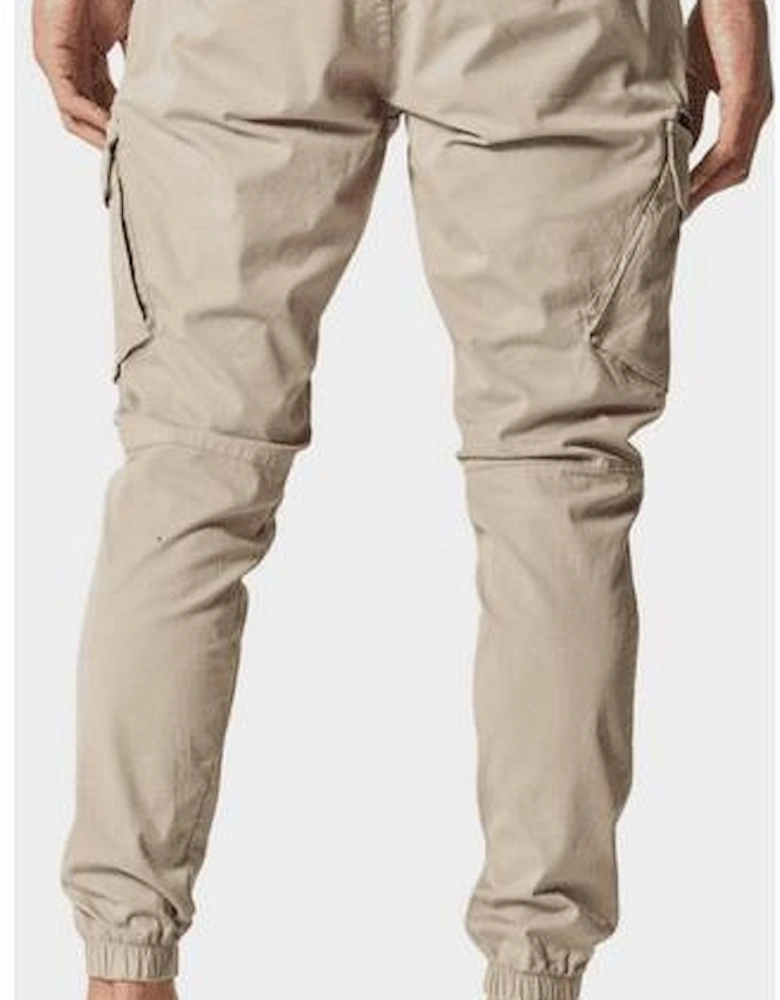 Bonetti Beige Slim Fit Cargo Pants