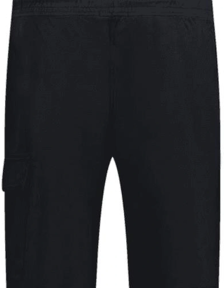 Light Fleece Lens Pocket Black Cargo Shorts