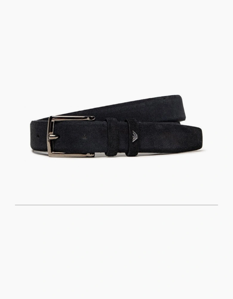 Suede Black Belt