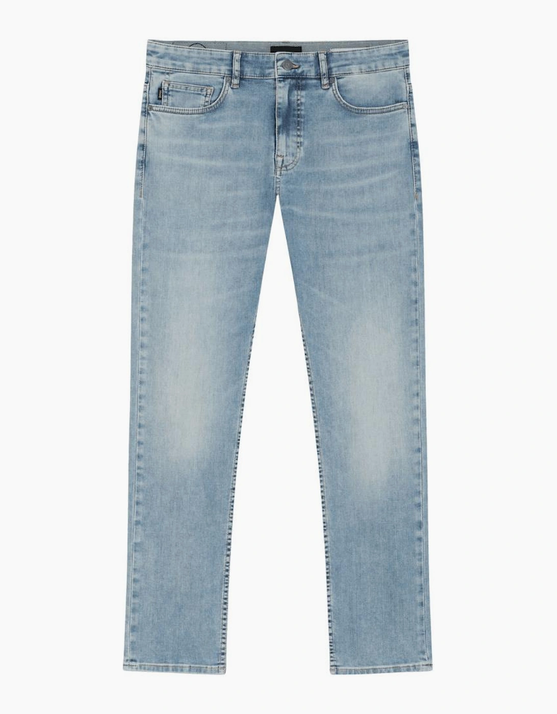 Hugo Boss Men's Delaware BO Lightweight Slim Fit Light Wash Blue Jeans