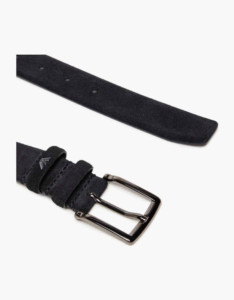 Suede Black Belt