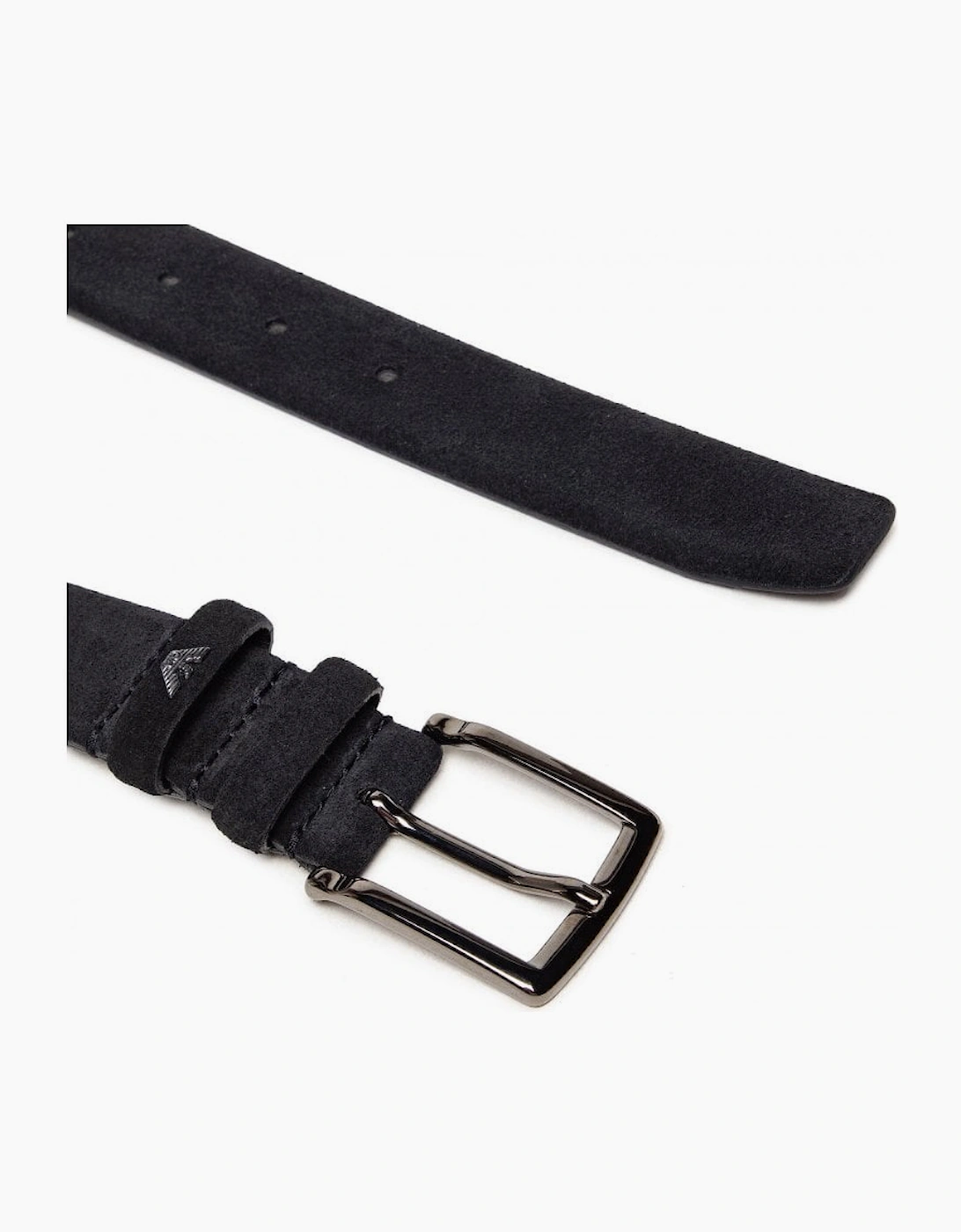 Suede Black Belt