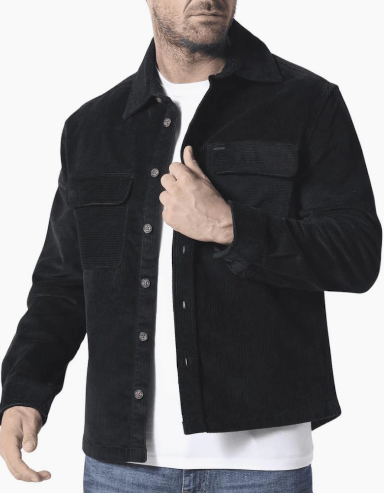 Avening Black Corduroy Overshirt