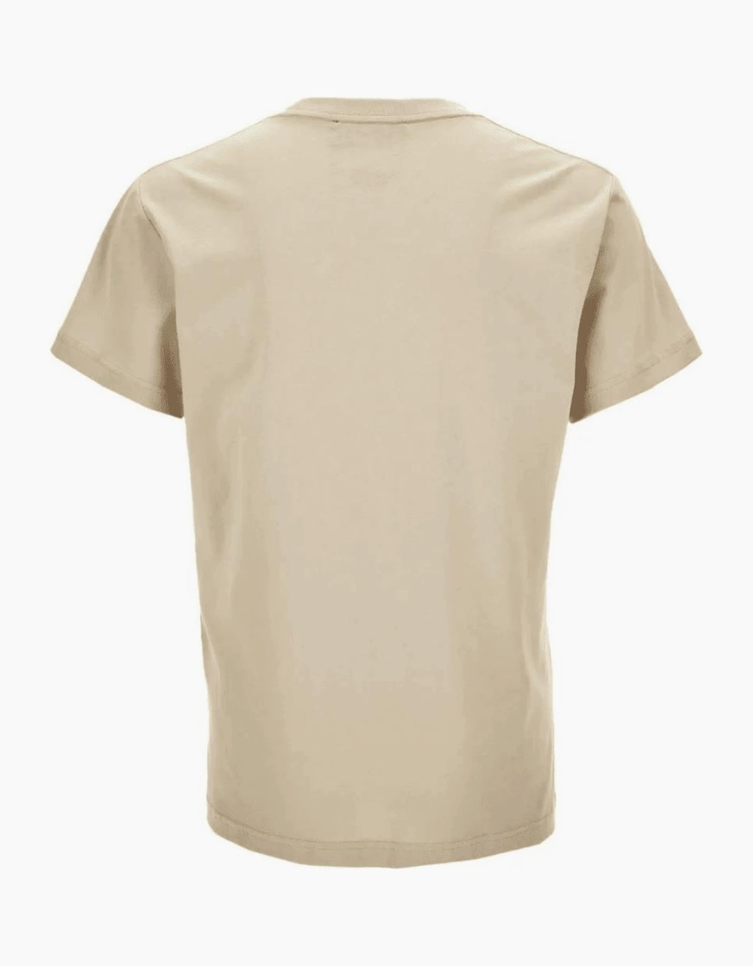 Cotton Floral Logo Beige T-Shirt