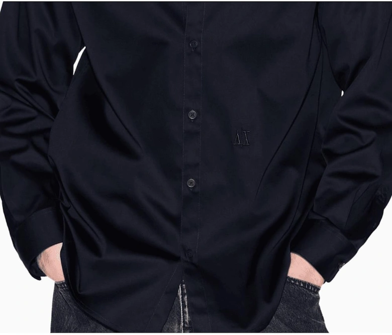Classic Slim Fit Navy Shirt