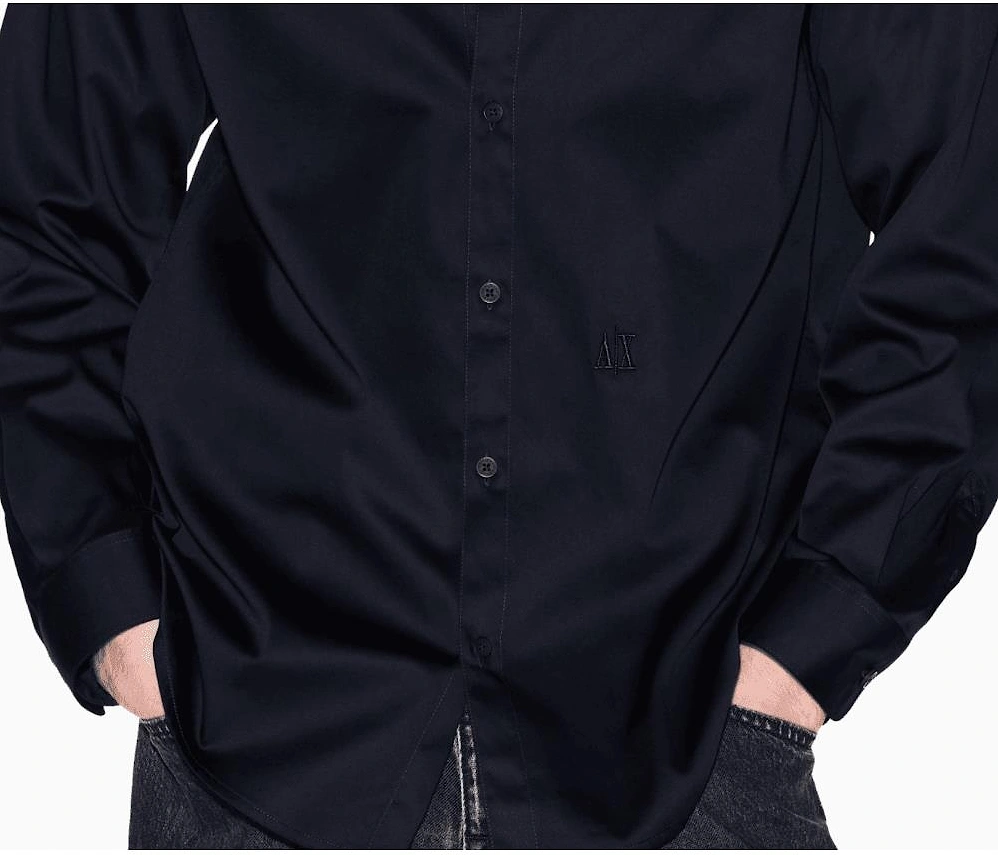 Classic Slim Fit Navy Shirt