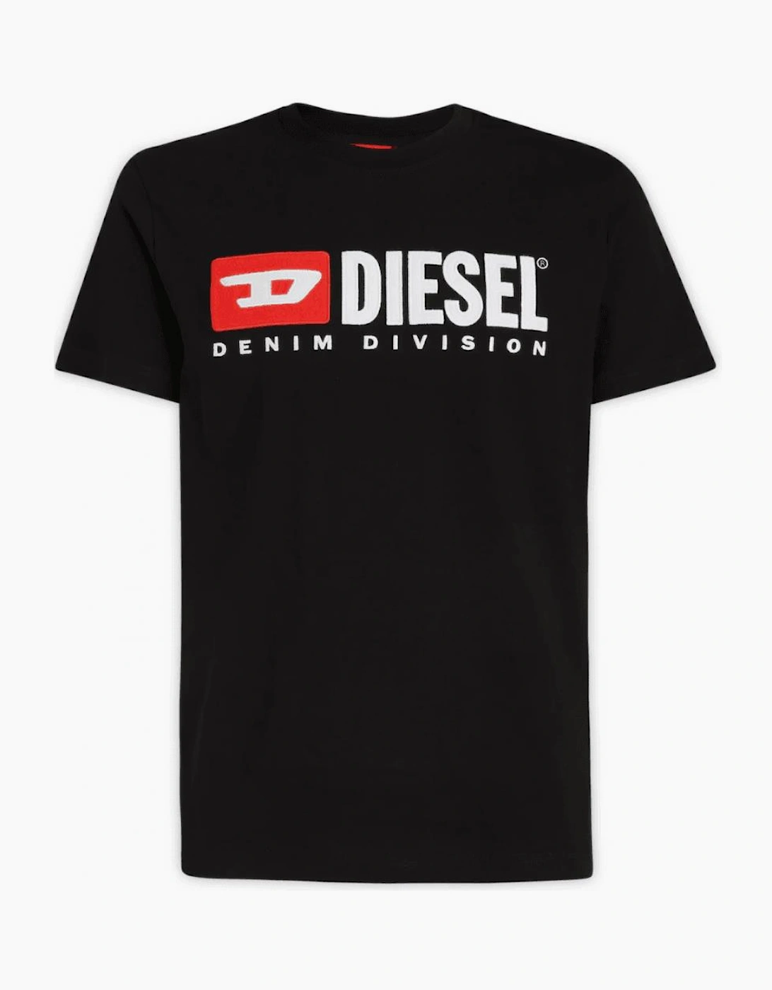 T-BOX Embroidered Logo Cotton Black T-Shirt