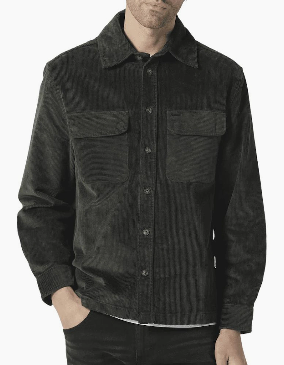 Avening Khaki Corduroy Overshirt