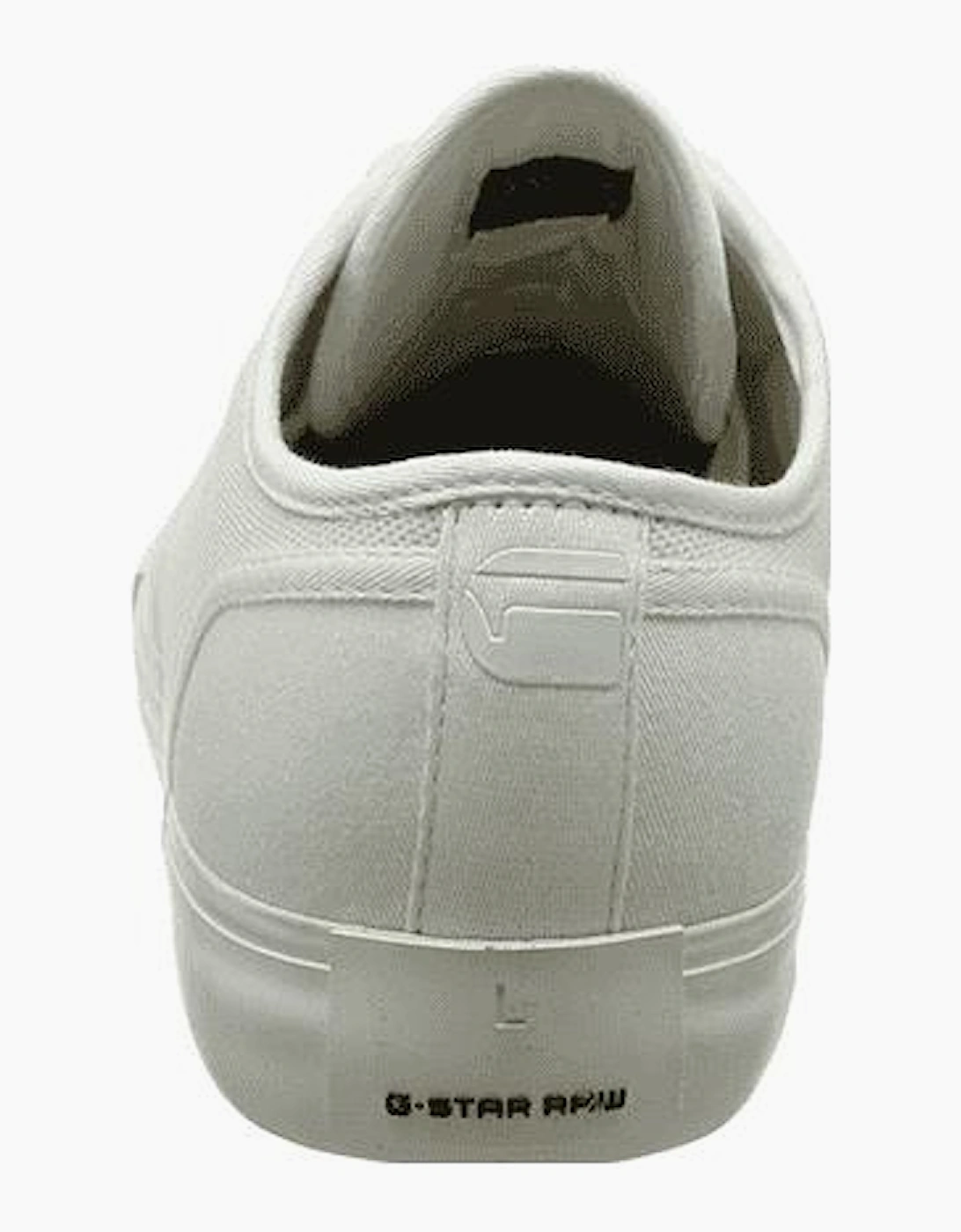 Lace Up Canvas Milk White Trainers