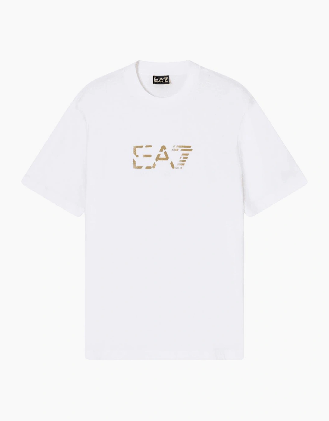 Premium Cotton Graphic White/Gold T-Shirt