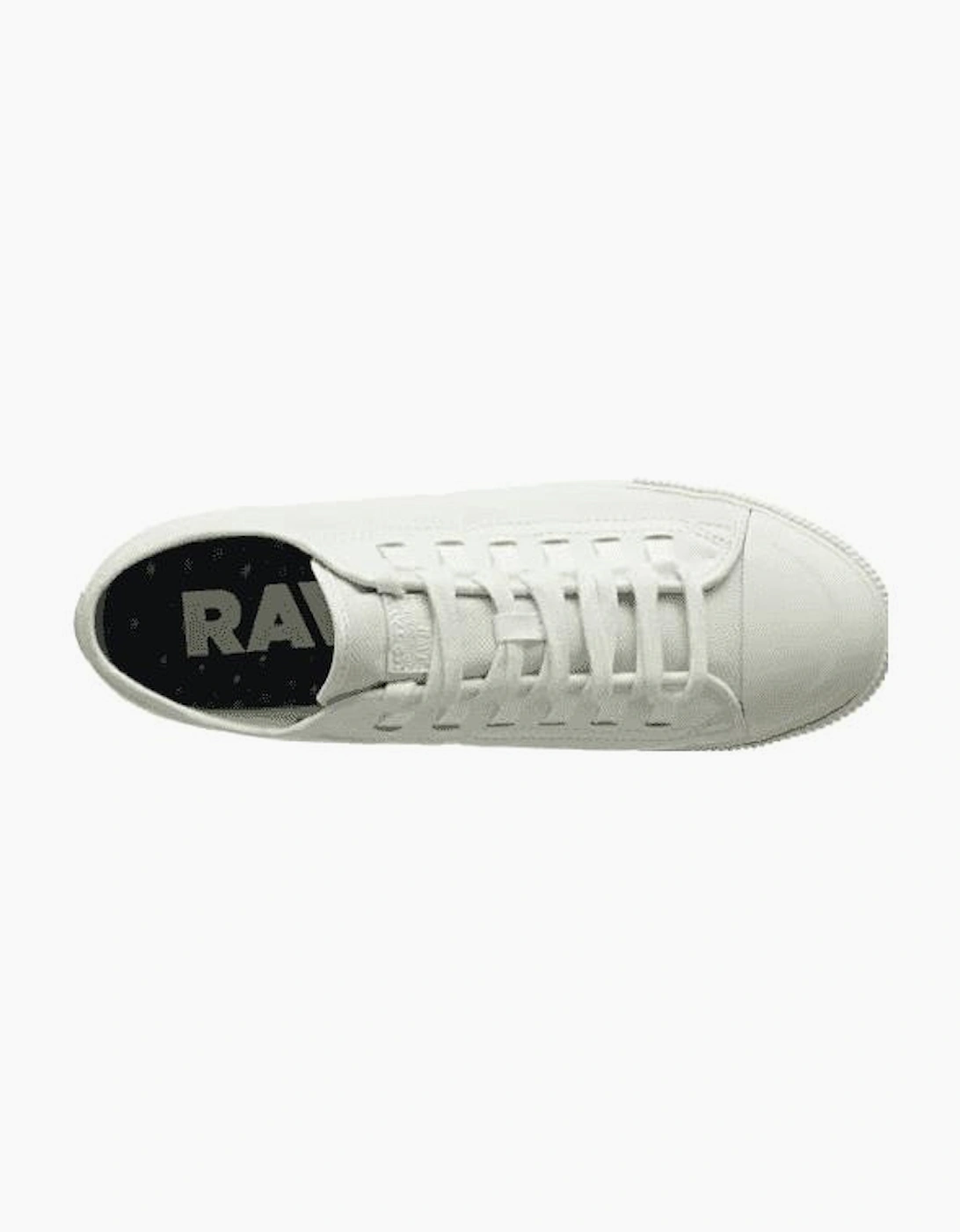 Lace Up Canvas Milk White Trainers
