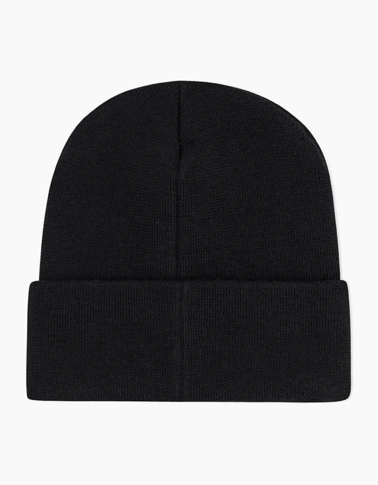 Embroidered Logo Thick Beanie Hat