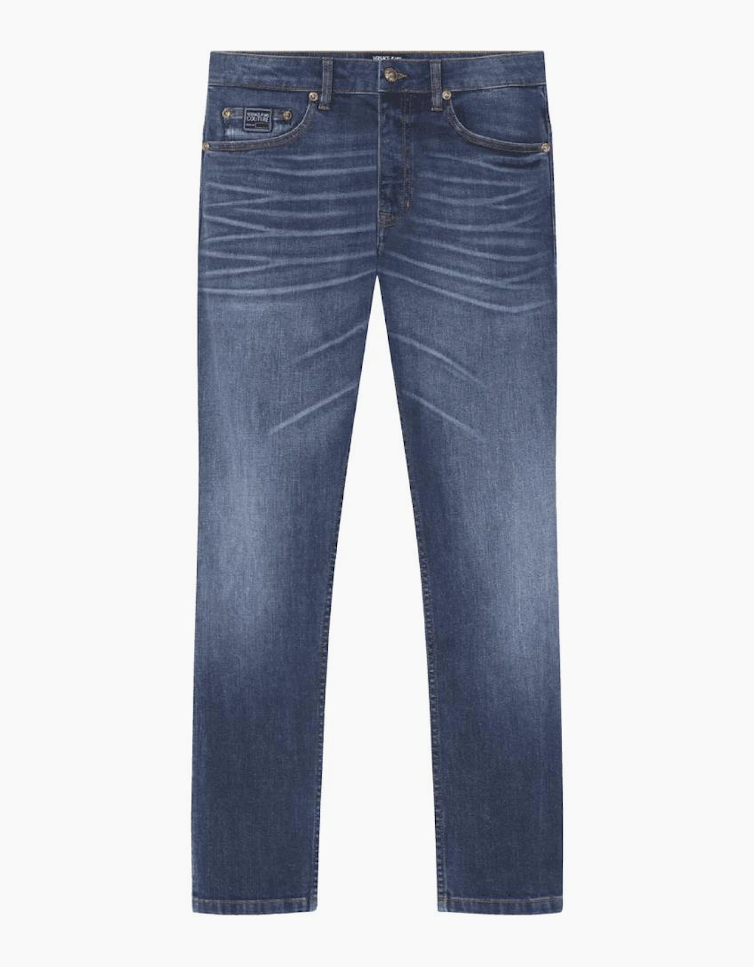 Versace Versace Men's Skinny Fit Mid Blue Jeans