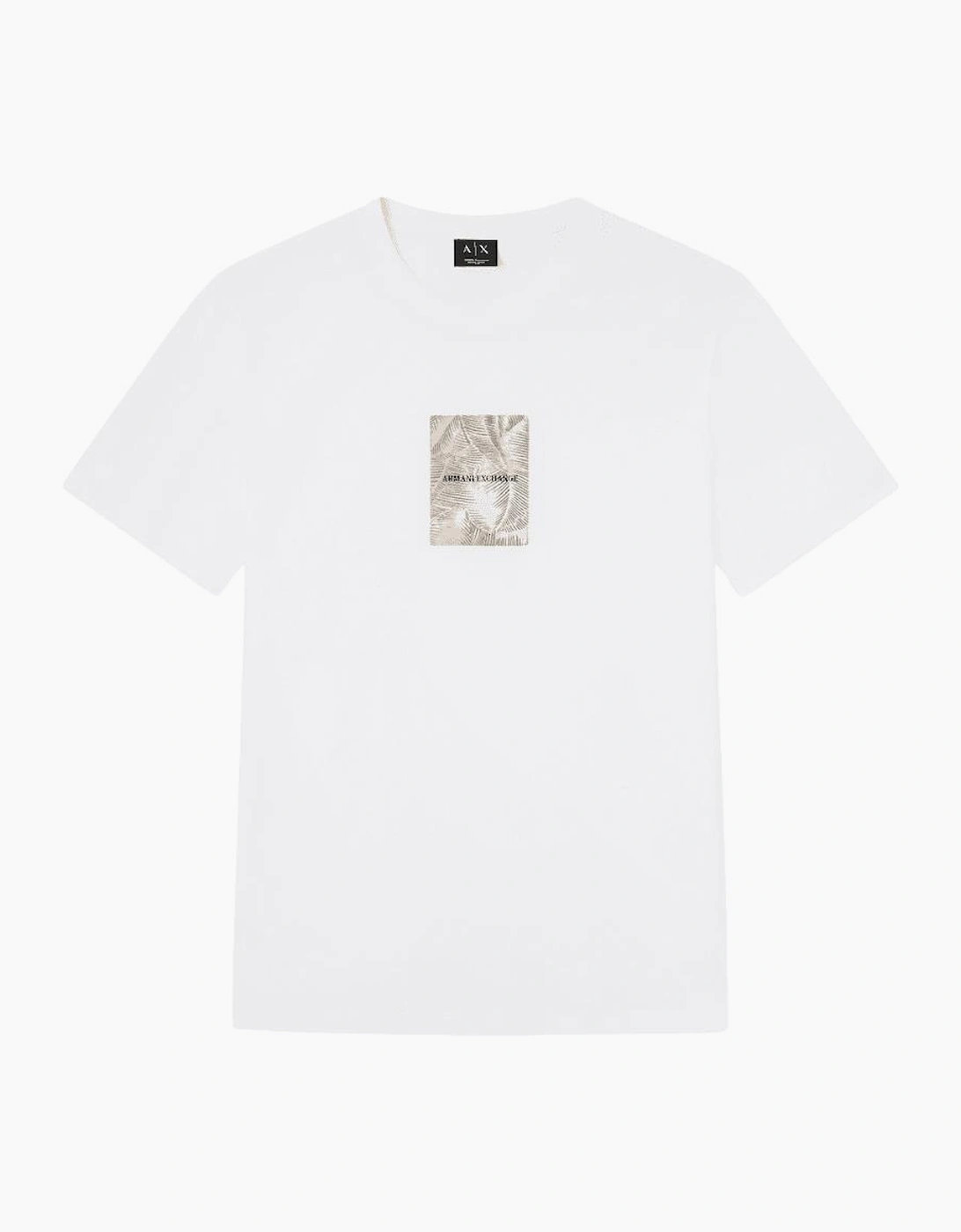 Regular Fit Leaf Logo White T-Shirt