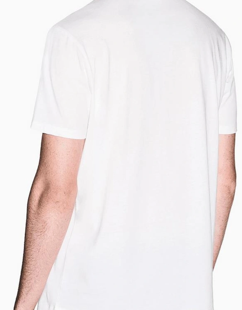 Regular Fit Leaf Logo White T-Shirt