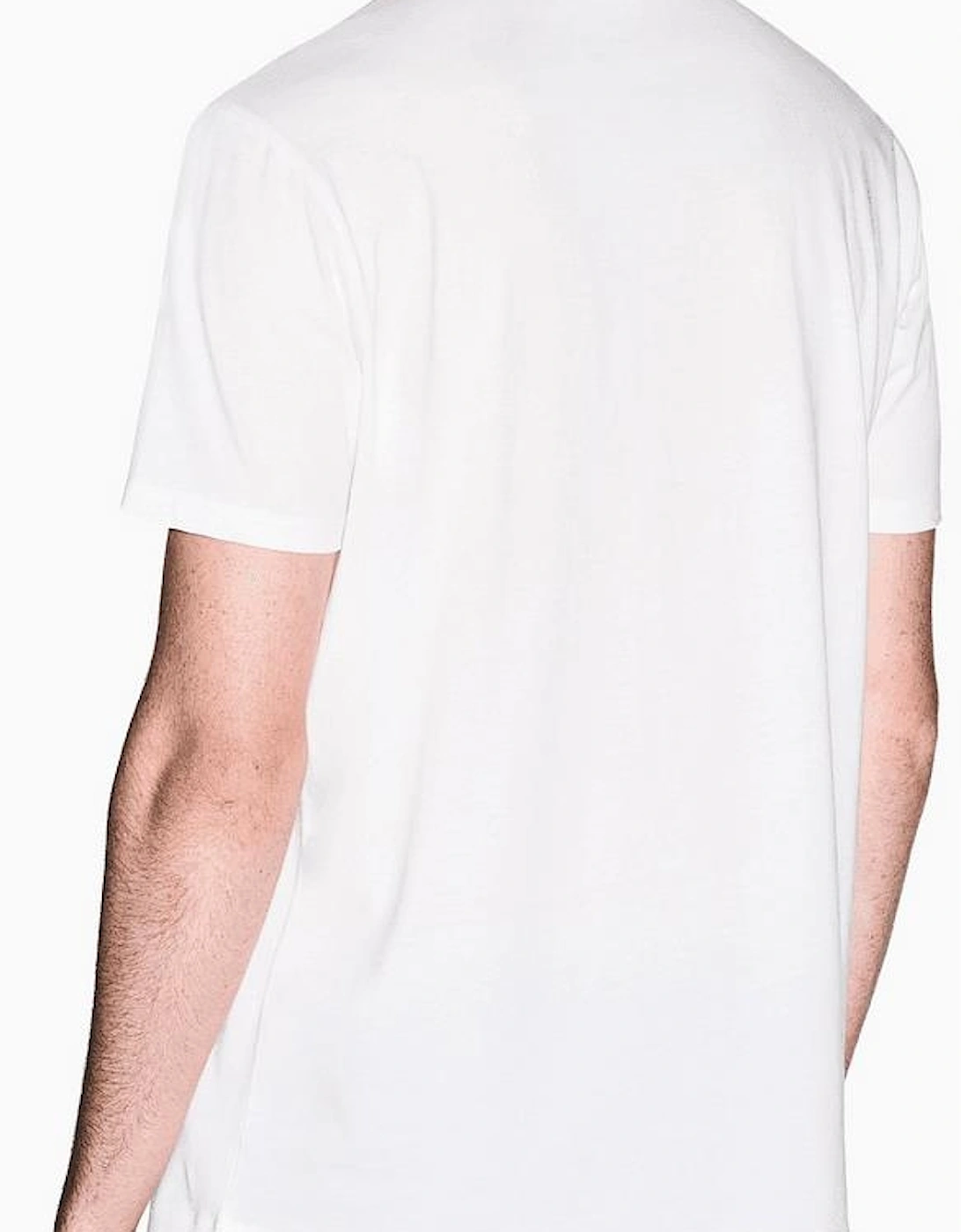 Regular Fit Leaf Logo White T-Shirt