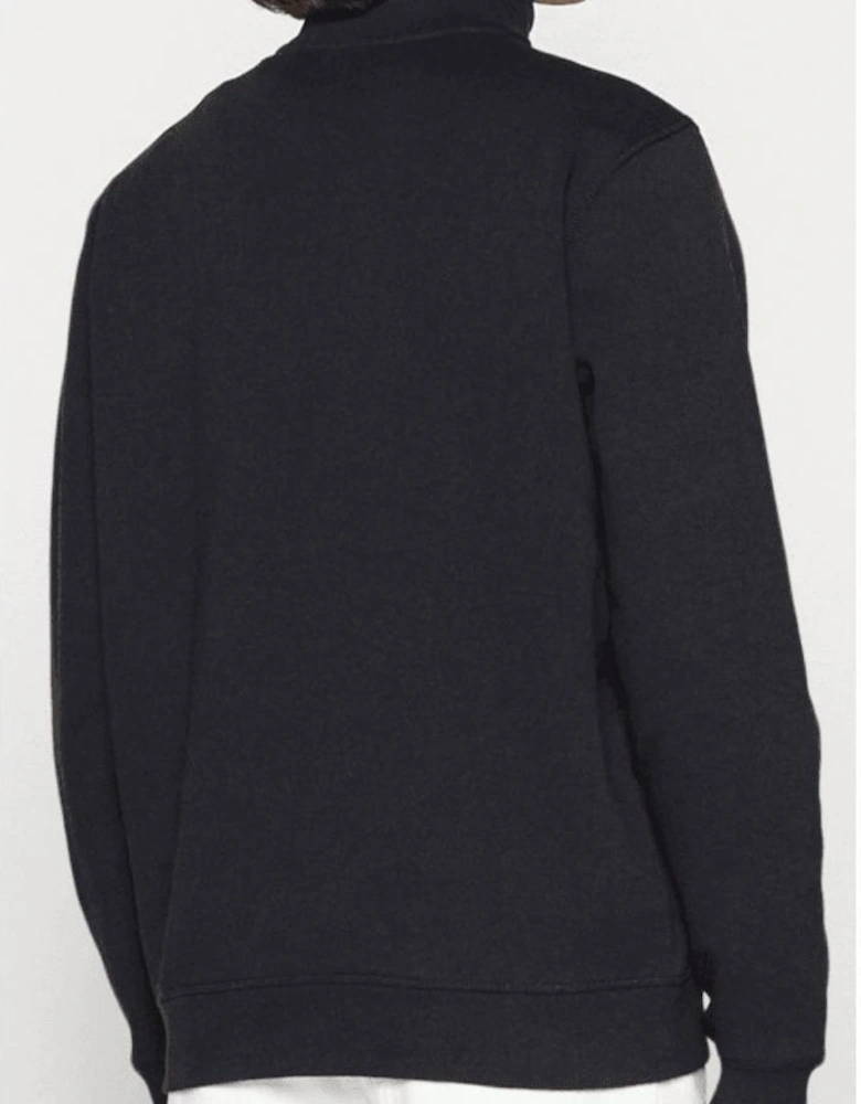 Zetrust Patch Logo Navy Quarter Zip Sweatshirt
