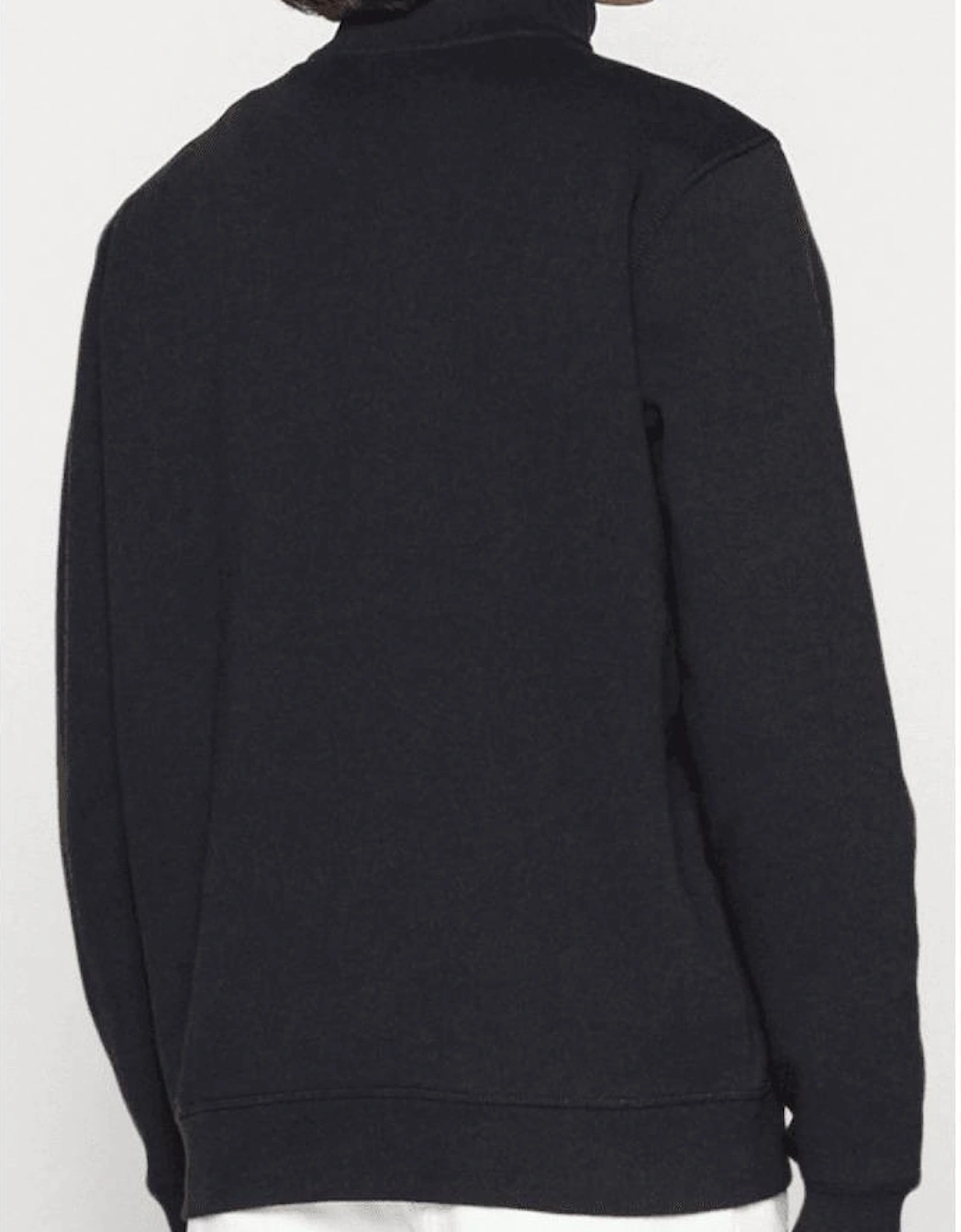 Zetrust Patch Logo Navy Quarter Zip Sweatshirt