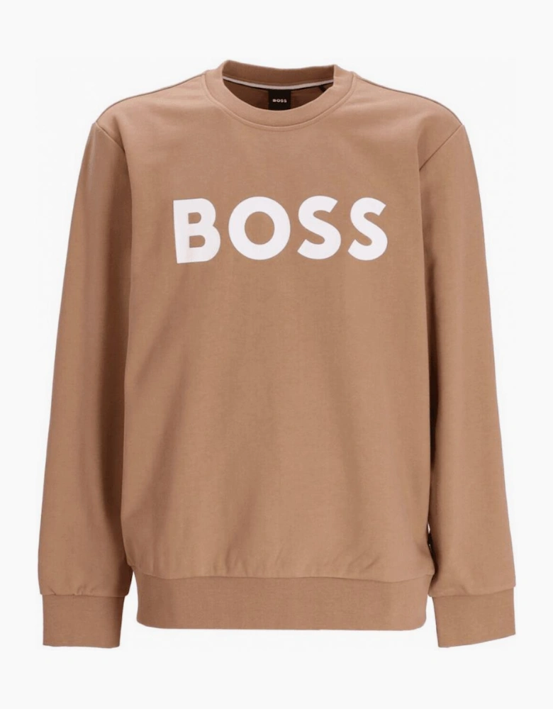 Soleri 02 Logo Print Brown Sweatshirt