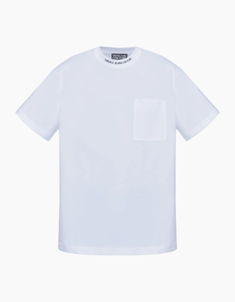 Chain Logo White Pocket T-Shirt