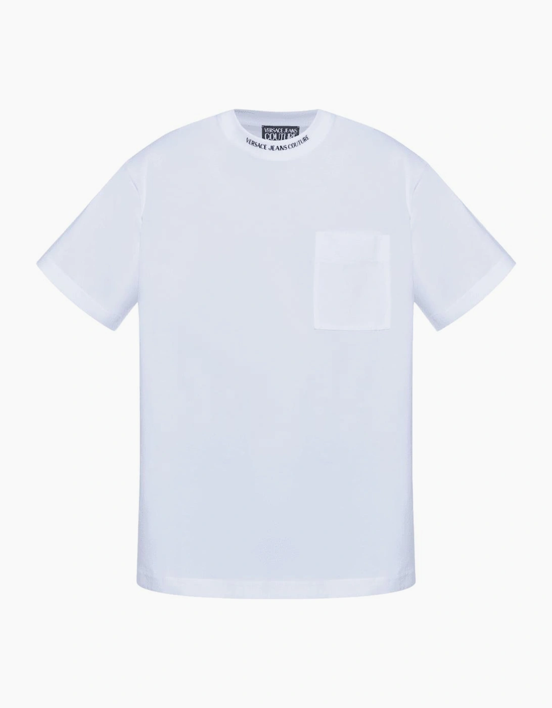 Chain Logo White Pocket T-Shirt