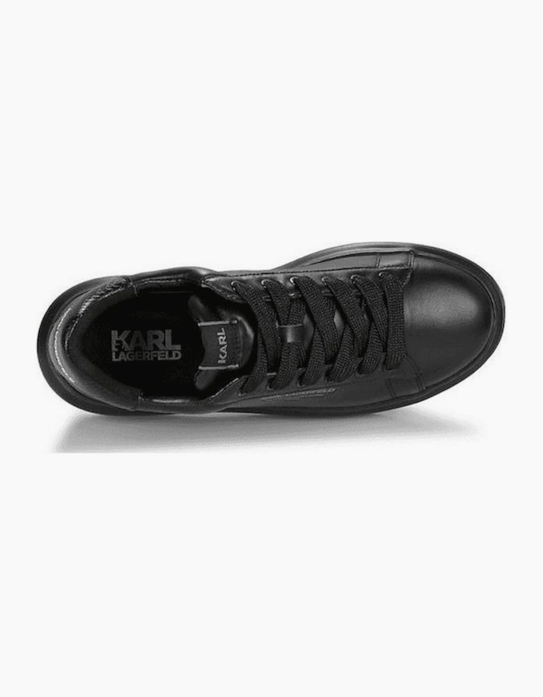Python Tab Leather Black Sneaker Trainer