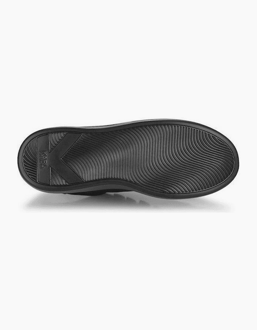 Python Tab Leather Black Sneaker Trainer