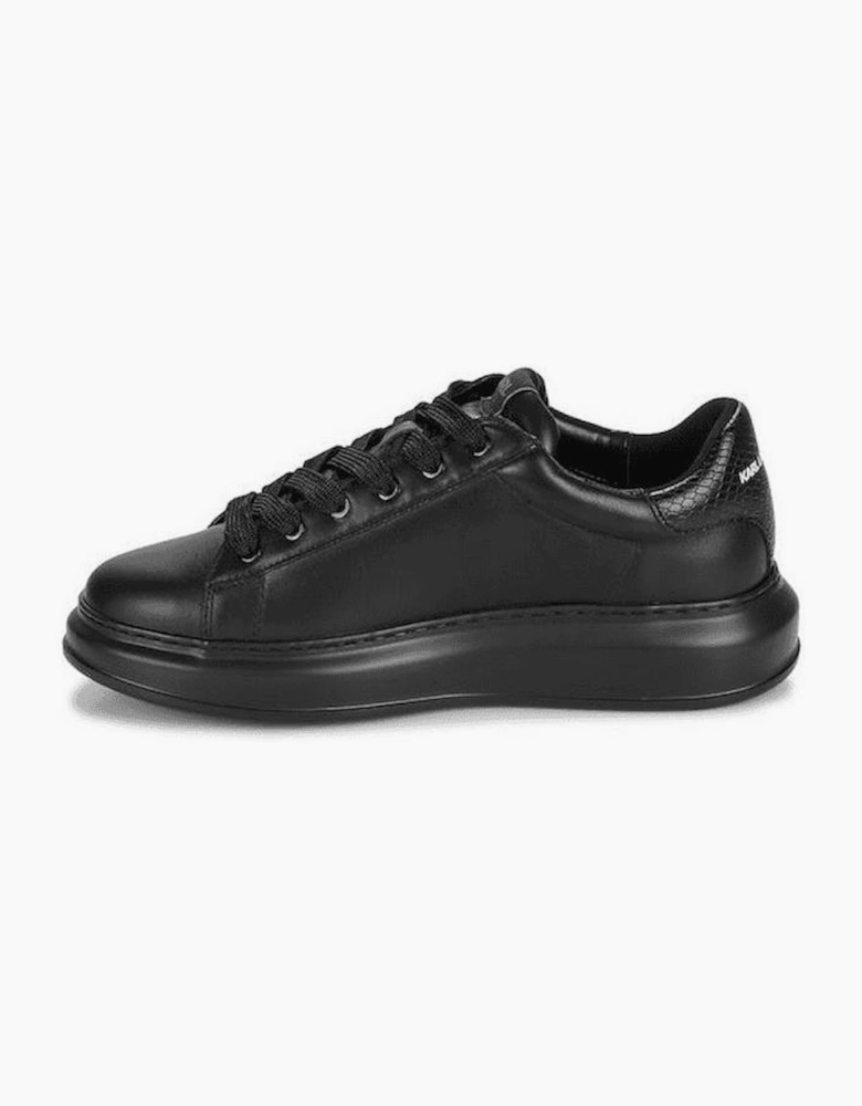 Python Tab Leather Black Sneaker Trainer