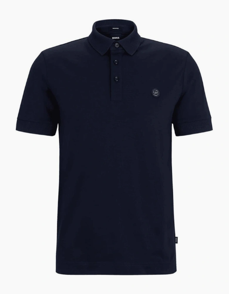 C-Parris 01 Navy Mercerised Polo Shirt