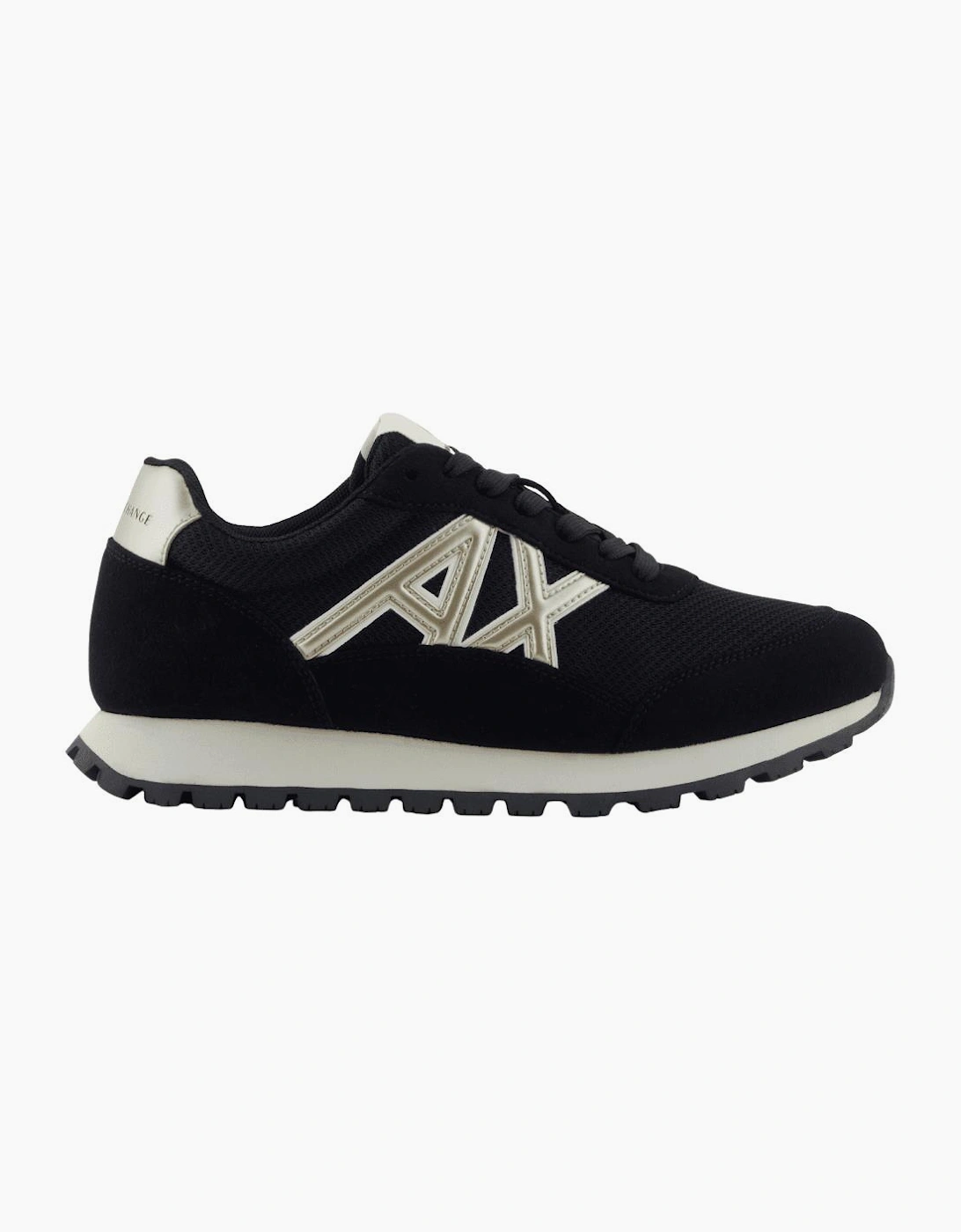 Mesh Black/Gold Runner Trainer