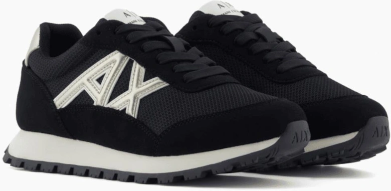 Mesh Black/Gold Runner Trainer