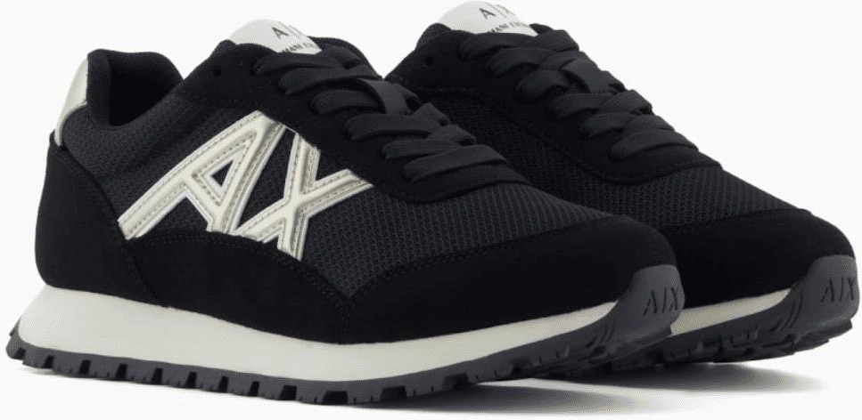 Mesh Black/Gold Runner Trainer