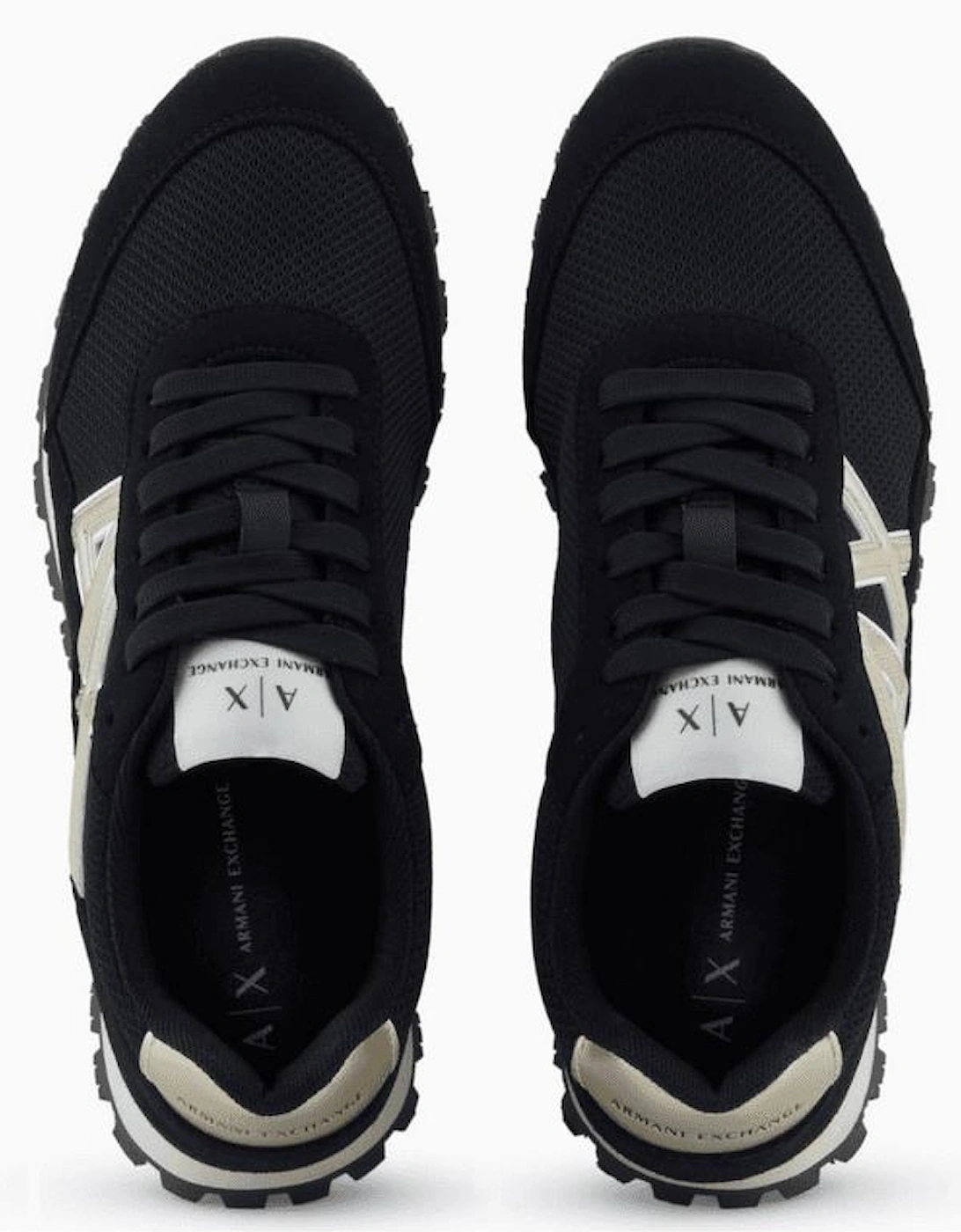 Mesh Black/Gold Runner Trainer