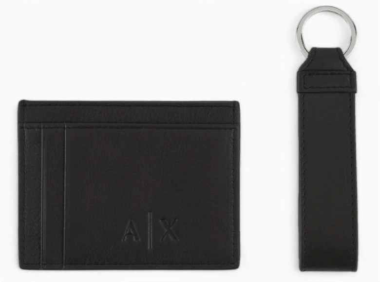 Embossed Logo Cardholder Gift Set