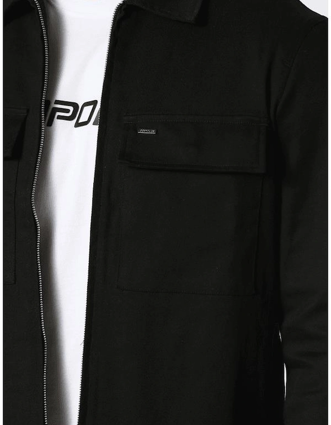 Clearlake Cotton Black Overshirt
