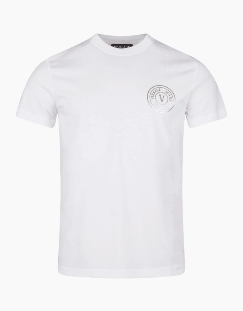 Basic V-Emblem Logo White/Gold T-Shirt