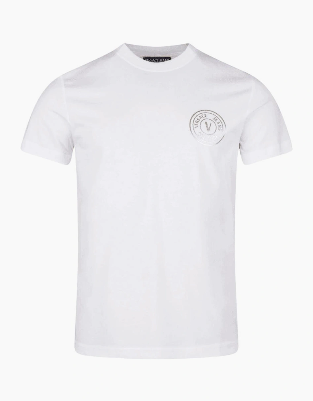 Basic V-Emblem Logo White/Gold T-Shirt