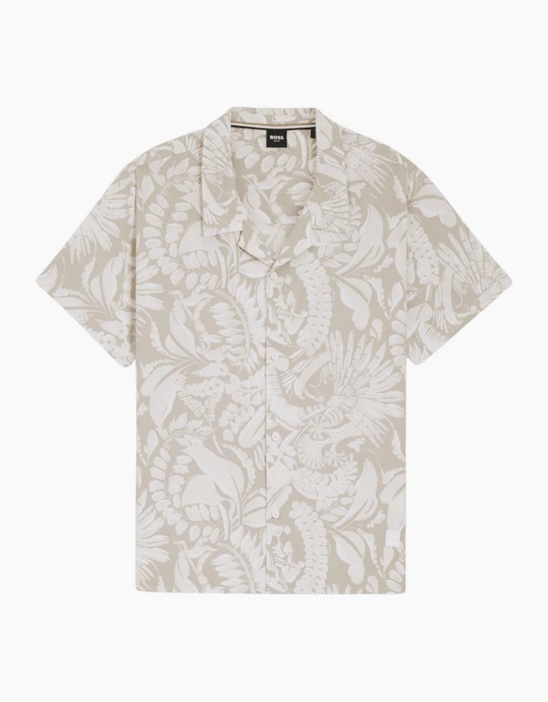 Straight Fit Patterned Beach Shirt