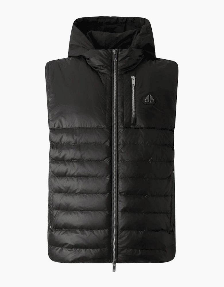 Cloud Walker Hooded Black Gilet