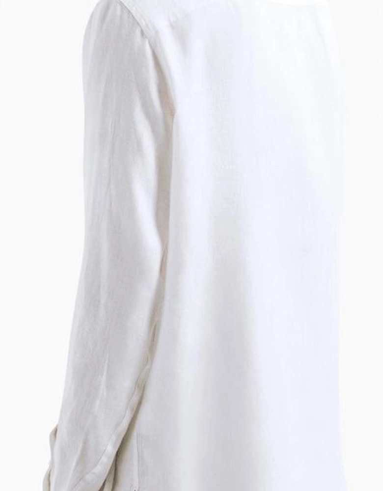 Linen Long Sleeve White Shirt